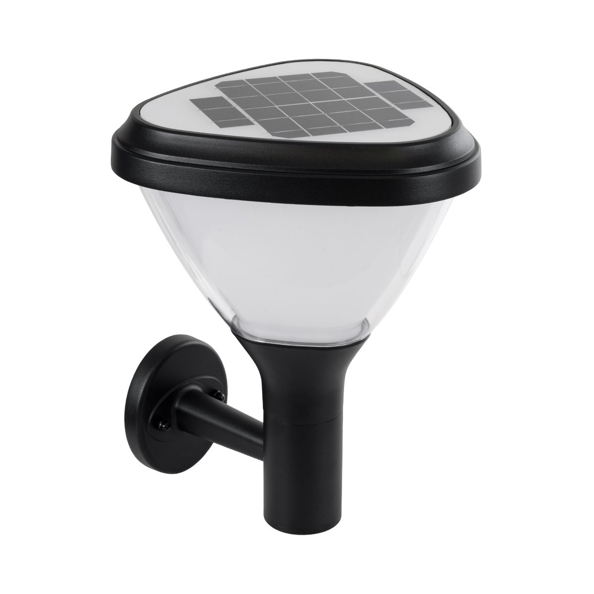 90526_0 GLOBOSTAR® NATURE 90526 Φωτιστικό Κολωνάκι Κήπου LED 10W 330lm 120° με Ενσωματωμένο Φωτοβολταϊκό Panel 6V 2W & Επαναφορτιζόμενη Μπαταρία Li-ion 3.2V 1800mAh με Αισθητήρα Ημέρας-Νύχτας Αδιάβροχο IP65 Ψυχρό Λευκό 6000K - Γκρι Ανθρακί - Μ26 x Π29 x Υ36cm - 2 Χρόνια Εγγύηση - Image 1