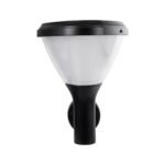 GLOBOSTAR® NATURE 90526 Φωτιστικό Κολωνάκι Κήπου LED 10W 330lm 120° με Ενσωματωμένο Φωτοβολταϊκό Panel 6V 2W & Επαναφορτιζόμενη Μπαταρία Li-ion 3.2V 1800mAh με Αισθητήρα Ημέρας-Νύχτας Αδιάβροχο IP65 Ψυχρό Λευκό 6000K - Γκρι Ανθρακί - Μ26 x Π29 x Υ36cm - 2 Χρόνια Εγγύηση - Image 4