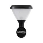 GLOBOSTAR® NATURE 90526 Φωτιστικό Κολωνάκι Κήπου LED 10W 330lm 120° με Ενσωματωμένο Φωτοβολταϊκό Panel 6V 2W & Επαναφορτιζόμενη Μπαταρία Li-ion 3.2V 1800mAh με Αισθητήρα Ημέρας-Νύχτας Αδιάβροχο IP65 Ψυχρό Λευκό 6000K - Γκρι Ανθρακί - Μ26 x Π29 x Υ36cm - 2 Χρόνια Εγγύηση - Image 5