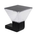 GLOBOSTAR® GRACIOUS 90529 Φωτιστικό Κολωνάκι Κήπου LED 10W 330lm 120° με Ενσωματωμένο Φωτοβολταϊκό Panel 6V 2W & Επαναφορτιζόμενη Μπαταρία Li-ion 3.2V 1800mAh με Αισθητήρα Ημέρας-Νύχτας Αδιάβροχο IP65 Θερμό Λευκό 2700K - Ψυχρό Λευκό 6000K - Γκρι Ανθρακί - Μ29 x Π24 x Υ24cm - 2 Χρόνια Εγγύηση