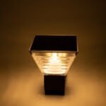 GLOBOSTAR® GRACIOUS 90529 Φωτιστικό Κολωνάκι Κήπου LED 10W 330lm 120° με Ενσωματωμένο Φωτοβολταϊκό Panel 6V 2W & Επαναφορτιζόμενη Μπαταρία Li-ion 3.2V 1800mAh με Αισθητήρα Ημέρας-Νύχτας Αδιάβροχο IP65 Θερμό Λευκό 2700K - Ψυχρό Λευκό 6000K - Γκρι Ανθρακί - Μ29 x Π24 x Υ24cm - 2 Χρόνια Εγγύηση - Image 10