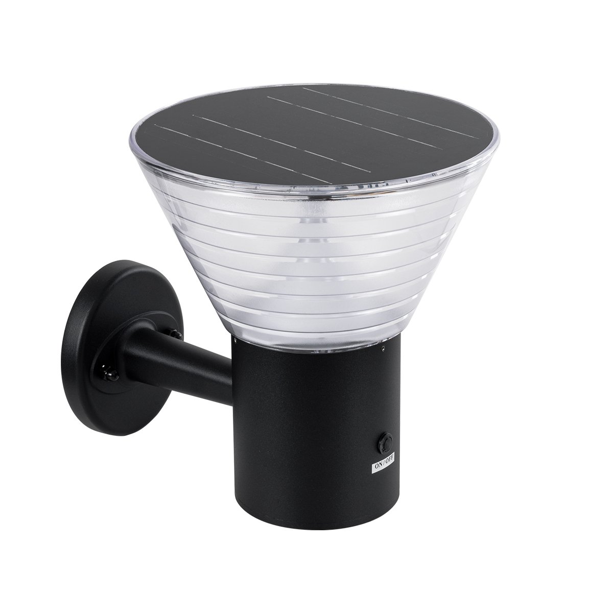 90530_0 GLOBOSTAR® VEGGIE 90530 Φωτιστικό Κολωνάκι Κήπου LED 10W 330lm 120° με Ενσωματωμένο Φωτοβολταϊκό Panel 6V 2W & Επαναφορτιζόμενη Μπαταρία Li-ion 3.2V 1800mAh με Αισθητήρα Ημέρας-Νύχτας Αδιάβροχο IP65 Ψυχρό Λευκό 6000K - Γκρι Ανθρακί - Μ23 x Π30 x Υ25cm - 2 Χρόνια Εγγύηση - Image 1