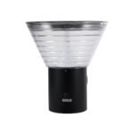 GLOBOSTAR® VEGGIE 90530 Φωτιστικό Κολωνάκι Κήπου LED 10W 330lm 120° με Ενσωματωμένο Φωτοβολταϊκό Panel 6V 2W & Επαναφορτιζόμενη Μπαταρία Li-ion 3.2V 1800mAh με Αισθητήρα Ημέρας-Νύχτας Αδιάβροχο IP65 Ψυχρό Λευκό 6000K - Γκρι Ανθρακί - Μ23 x Π30 x Υ25cm - 2 Χρόνια Εγγύηση - Image 4