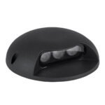 GLOBOSTAR® STEPLUNA 90618 Φωτιστικό Σκαλοπατιού / Διαδρόμου LED 6W 510lm 10° DC 24V Αδιάβροχο IP65 Πολύχρωμο RGB Dimmable DMX512 - Bridgelux SMD Chip - Μαύρο Ματ - Μ12 x Π12 x Υ3cm - 3 Χρόνια Εγγύηση - Image 3