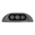 GLOBOSTAR® STEPLUNA 90622 Φωτιστικό Σκαλοπατιού / Διαδρόμου LED 3W 330lm 10° DC 24V Αδιάβροχο IP65 Θερμό Λευκό 2700K Dimmable - Bridgelux SMD Chip - Γκρι Ανθρακί - Μ12 x Π12 x Υ3cm - 3 Χρόνια Εγγύηση - Image 4