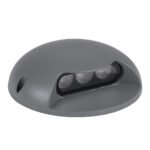 GLOBOSTAR® STEPLUNA 90624 Φωτιστικό Σκαλοπατιού / Διαδρόμου LED 6W 510lm 10° DC 24V Αδιάβροχο IP65 Πολύχρωμο RGB Dimmable DMX512 - Bridgelux SMD Chip - Γκρι Ανθρακί - Μ12 x Π12 x Υ3cm - 3 Χρόνια Εγγύηση - Image 3