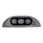 GLOBOSTAR® STEPLUNA 90624 Φωτιστικό Σκαλοπατιού / Διαδρόμου LED 6W 510lm 10° DC 24V Αδιάβροχο IP65 Πολύχρωμο RGB Dimmable DMX512 - Bridgelux SMD Chip - Γκρι Ανθρακί - Μ12 x Π12 x Υ3cm - 3 Χρόνια Εγγύηση - Image 4