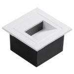 GLOBOSTAR® STEP-MINA 90626 Χωνευτό Αρχιτεκτονικό Φωτιστικό Διαδρόμου/Σκαλοπατιού LED 3W 330lm 30° DC 24V Αδιάβροχο IP65 Θερμό Λευκό 2700K Dimmable - Μαύρο & Λευκό - Μ8.3 x Π8.3 x Υ5cm / Μ6.6 x Π6.6cm - 3 Χρόνια Εγγύηση - Image 3