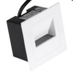 GLOBOSTAR® STEP-MINA 90626 Χωνευτό Αρχιτεκτονικό Φωτιστικό Διαδρόμου/Σκαλοπατιού LED 3W 330lm 30° DC 24V Αδιάβροχο IP65 Θερμό Λευκό 2700K Dimmable - Μαύρο & Λευκό - Μ8.3 x Π8.3 x Υ5cm / Μ6.6 x Π6.6cm - 3 Χρόνια Εγγύηση - Image 8