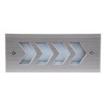 GloboStar® WALLLIGHT-ARINA 90672 Χωνευτό Φωτιστικό Τοίχου LED 6W 720lm 120° DC 24V Αδιάβροχο IP67 Μ17 x Π7 x Υ5.5cm Ψυχρό Λευκό 6000K - Ανοξείδωτο Ατσάλι - 3 Years Warranty - Image 5