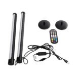 GLOBOSTAR® DIGICOLUMN 90760 Μοντέρνο Επιτραπέζιο Φωτιστικό LED 16W 1280lm 180° DC 5V IP20 RGB Dimmable - Lumileds SMD Chip - Μαύρο - Μ3 x Π3 x Υ45cm - Σετ 2 Τεμαχίων - 2 Χρόνια Εγγύηση - Image 8