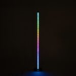 GLOBOSTAR® DIGICOLUMN 90762 Μοντέρνο Επιδαπέδιο Γραμμικό Ψηφιακό Φωτιστικό Digital Pixel Symphony Bar με RF Ασύρματο Χειριστήριο LED 12W 960lm 90° DC 5V με USB 2.0 IP20 Πολύχρωμο RGB Dimmable - Μαύρο - Μ3.4 x Π2.5 x Υ122cm - 2 Χρόνια Εγγύηση - Image 13