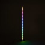 GLOBOSTAR® DIGICOLUMN 90762 Μοντέρνο Επιδαπέδιο Γραμμικό Ψηφιακό Φωτιστικό Digital Pixel Symphony Bar με RF Ασύρματο Χειριστήριο LED 12W 960lm 90° DC 5V με USB 2.0 IP20 Πολύχρωμο RGB Dimmable - Μαύρο - Μ3.4 x Π2.5 x Υ122cm - 2 Χρόνια Εγγύηση - Image 14