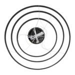 GLOBOSTAR® DIAMOND TRIO 61140-DECO Μοντέρνο Κρεμαστό Φωτιστικό Οροφής LED 150W 18379lm 360° AC 220-240V IP20 Ρυθμιζόμενο Λευκό CCT με Χειριστήριο από 2700K έως 6000K Dimmable - Lumileds SMD Chip - Μαύρο Ματ - Μ100 x Π100 x Υ100cm - 3 Χρόνια Εγγύηση - Image 10