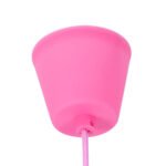 GLOBOSTAR® CABLITO 61553 Μοντέρνο Κρεμαστό Φωτιστικό Οροφής με Ντουί 1 x E27 AC 220-240V IP20 - Ροζ - Μ4 x Π4 x Υ110cm - Image 3