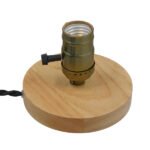 GLOBOSTAR® NOX 91048 Μοντέρνο Επιτραπέζιο Φωτιστικό Πορτατίφ με Ντουί 1 x E27 AC 220-240V IP20 - Μπεζ & Μπρούτζινο - Μ12 x Π12 x Υ10.6cm