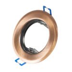 GLOBOSTAR® DELTA 77812 Χωνευτή Βάση για Σποτ MR16 με Ντουί GU10/GU5.3 IP20 - Χάλκινο - Μ8.3 x Π8.3 x Υ3.1cm / Q6cm - Image 2