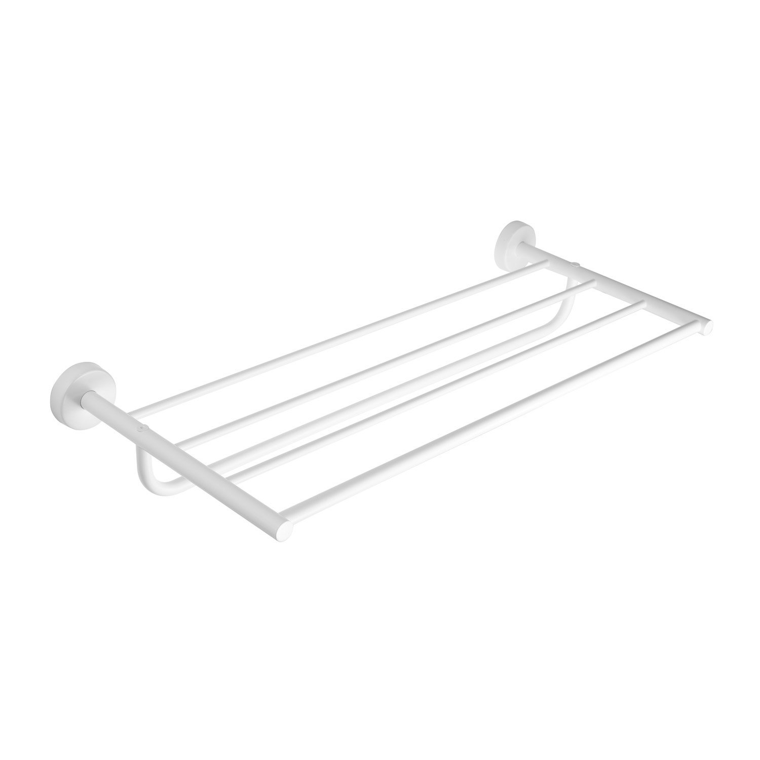 962666 Ραφιέρα πετσετών UNO 9626 66 Λευκή ματ KARAG 60cm - Image 1