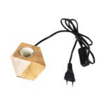 GLOBOSTAR® RHOMBUS 99401 Μοντέρνο Επιτραπέζιο Φωτιστικό Πορτατίφ με Ντουί 1 x E27 AC 220-240V IP20 - Μπεζ - M8 x Π8 x Υ8cm - Image 4