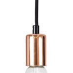 GLOBOSTAR® DOUITO 99422 Μοντέρνο Κρεμαστό Φωτιστικό Οροφής με Ντουί 1 x E27 AC 220-240V IP20 - Χάλκινο - Μ4 x Π4 x Υ110cm - Image 3