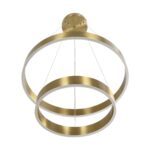 kelvo® VENOM 61187-DECO Μοντέρνο Κρεμαστό Φωτιστικό Οροφής LED 75W 8818lm 120° AC 220-240V IP20 Ρυθμιζόμενο Λευκό CCT με Χειριστήριο από 2700K έως 6000K Dimmable - Lumileds SMD Chip - Χρυσό Βούρτσας - Μ60 x Π60 x Υ40cm - 3 Χρόνια Εγγύηση - Image 6