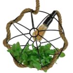 GLOBOSTAR® BRADLEY 10001328 Vintage Κρεμαστό Φωτιστικό Οροφής με Ντουί 1 x E27 AC 220-240V IP20 - Πολύχρωμο - Μ33 x Π33 x Υ33cm - Image 2