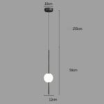 SE LED 12 AMALFI PENDANT BLACK 7W 3CCT 12x100cm IP20 220V 2 YEARS WARRANTY Δ4 - Image 2