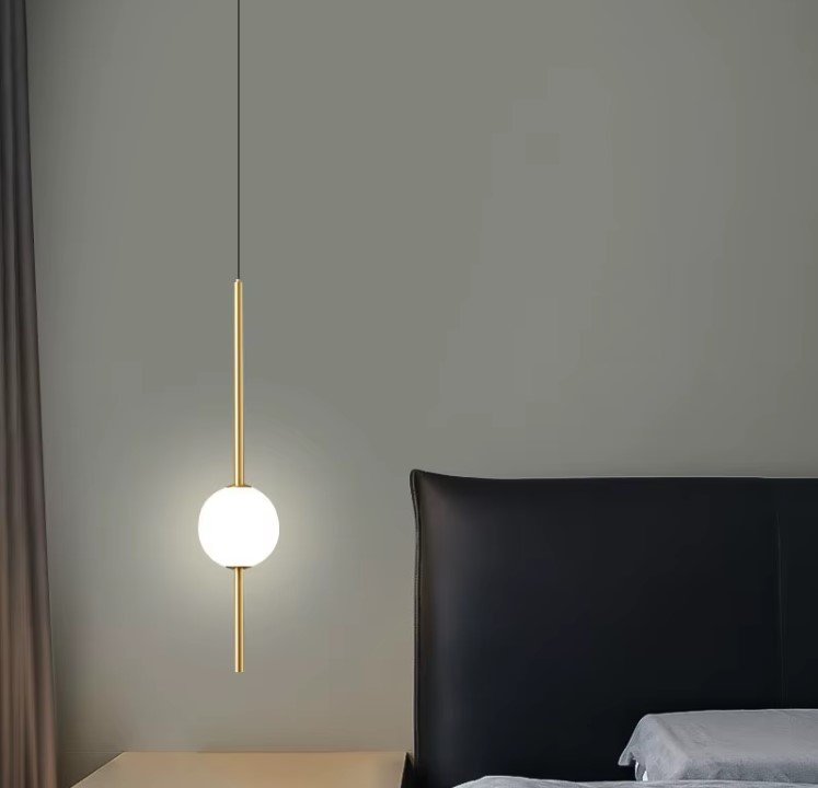 AMALFI-GOLD SE LED 12 AMALFI PENDANT GOLD 7W 3CCT 12x100cm IP20 220V 2 YEARS WARRANTY Ζ4 - Image 1