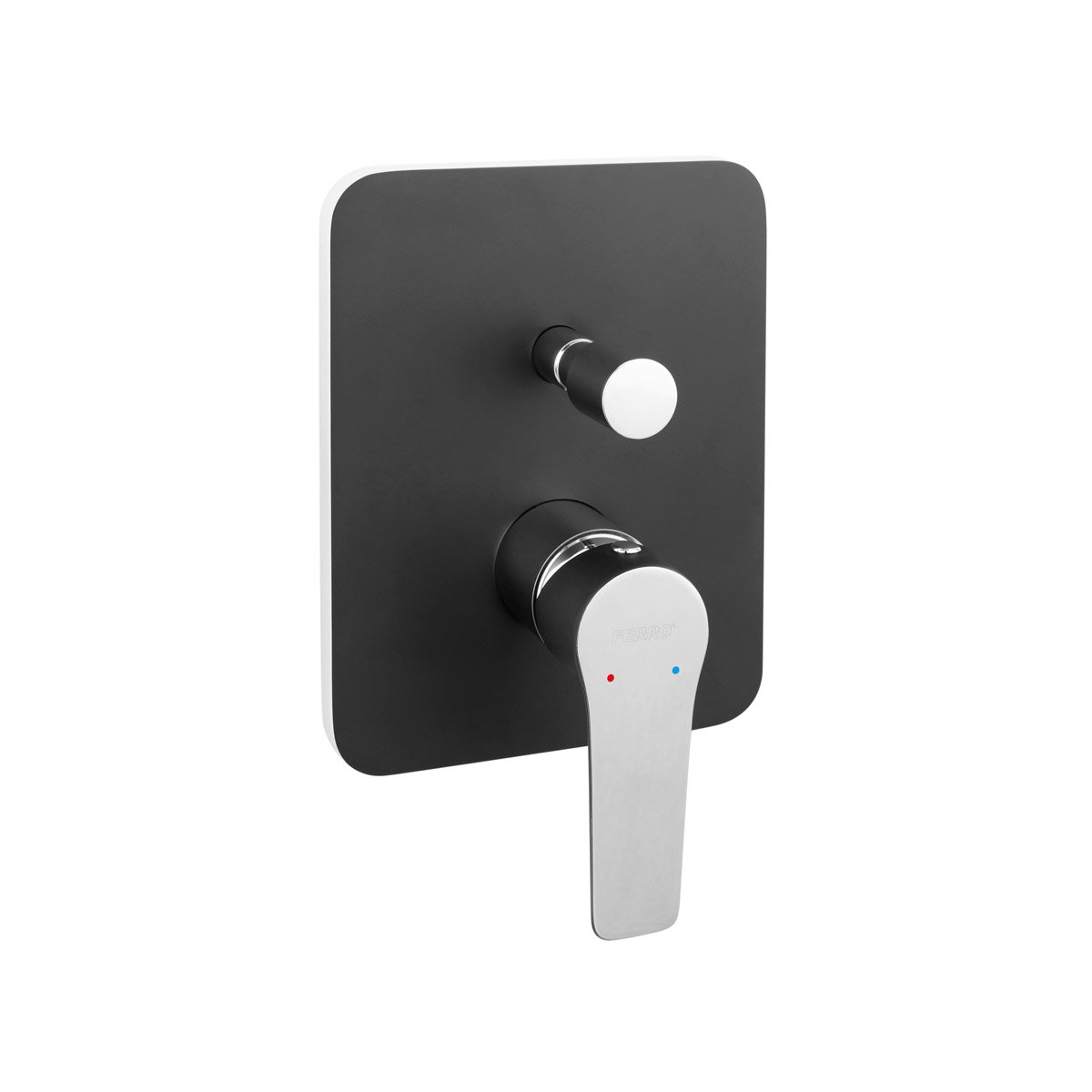 BDR7PBLC_1 Μίκτης ντους 2 εξόδων Black/Chrome ADORE BDR7PBLC FERRO - Image 1