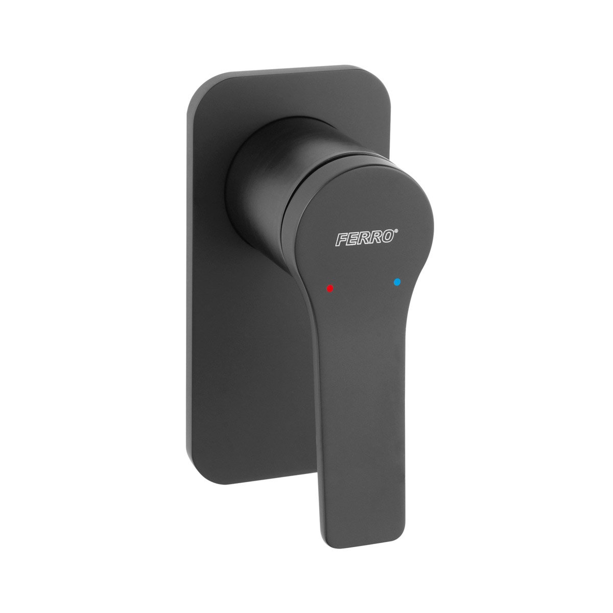 BSC7PABL_4 Μίκτης ντους 1 εξόδου STRATOS Black BSC7PABL FERRO - Image 1