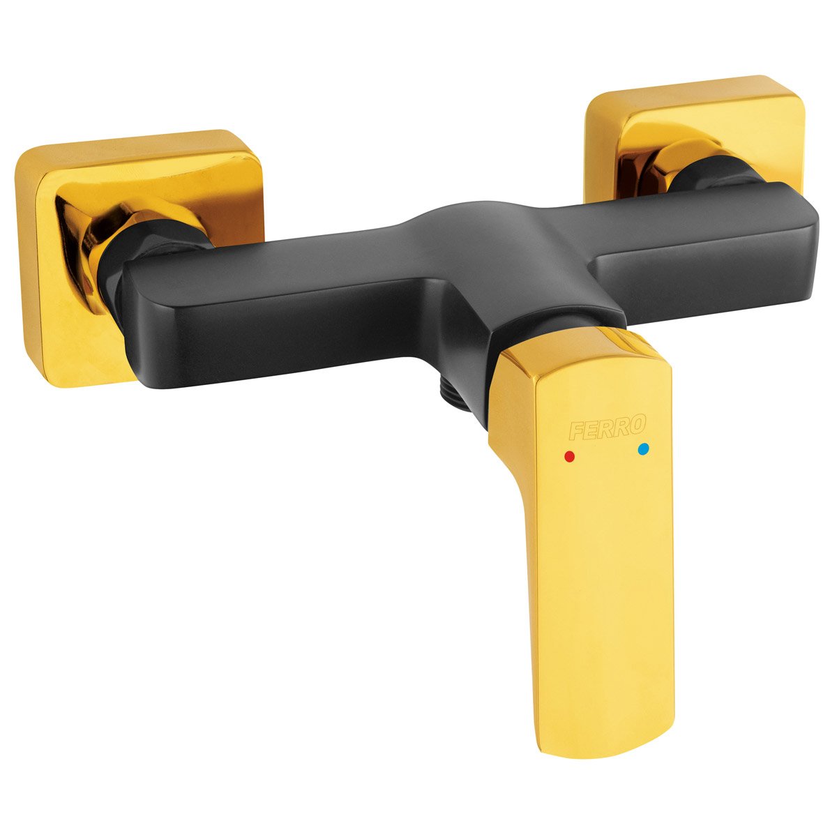 BVI7VLBLG Μπαταρία ντους VITTO Black-Gold BVI7VLBLG FERRO - Image 1