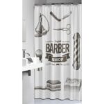Barber 180x200 black κουρτίνα μπάνιου υφασμάτινη Sealskin
