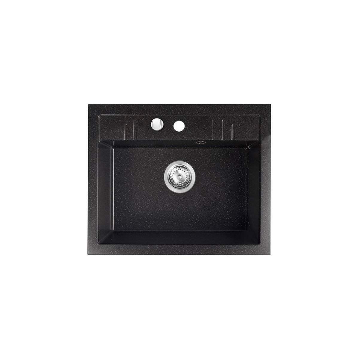 DRGM14858HA Νεροχύτης κουζίνας γραφίτη λαμπερό DRGM1/48/58HA FERRO 58x48cm - Image 1