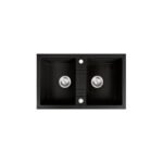 Νεροχύτης κουζίνας γραφίτη λαμπερό DRGM2/48/78HA FERRO 78x48cm