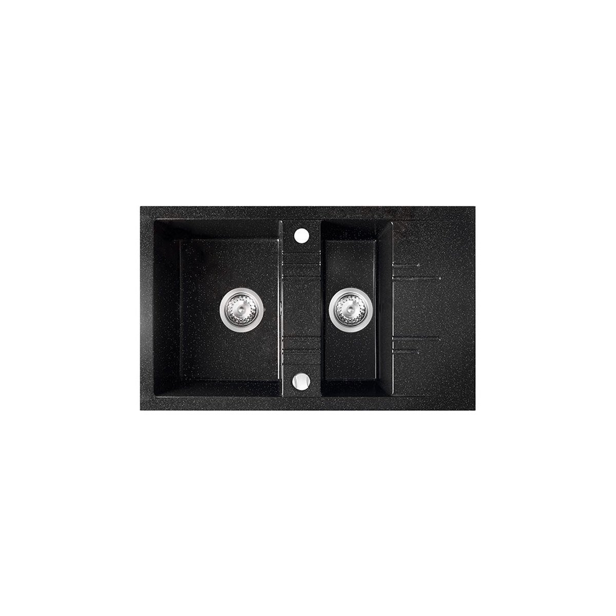 DRGM34879HA Νεροχύτης κουζίνας γραφίτη λαμπερό DRGM3/48/79HA FERRO 79x48cm - Image 1