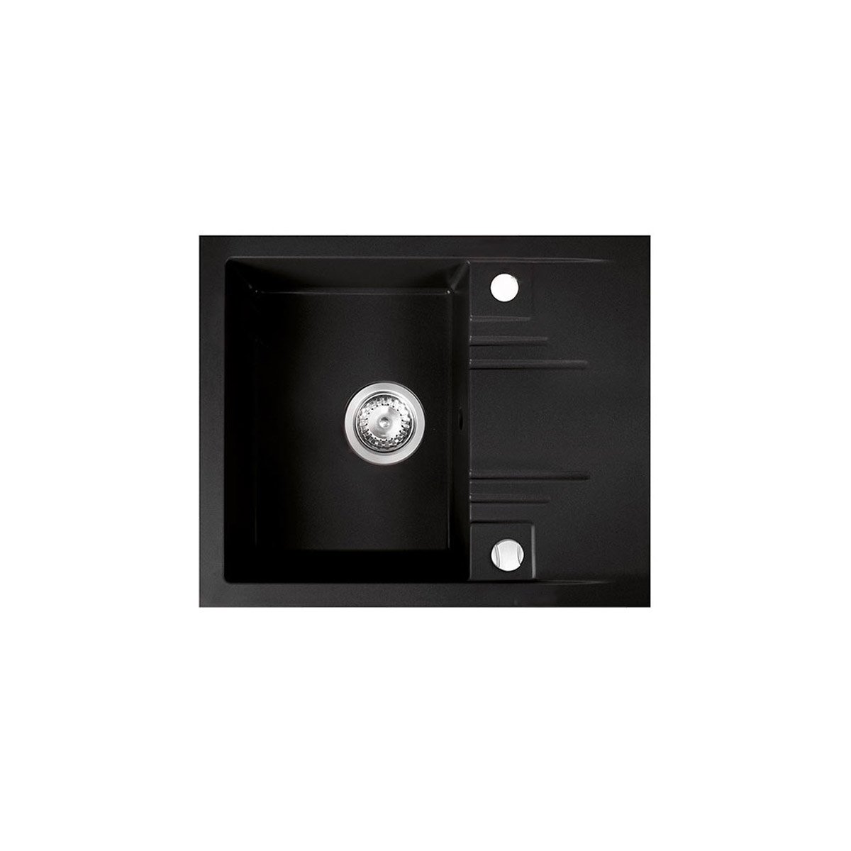 DRGM4858BA Νεροχύτης κουζίνας γραφίτη DRGM48/58BA FERRO 58x48cm - Image 1