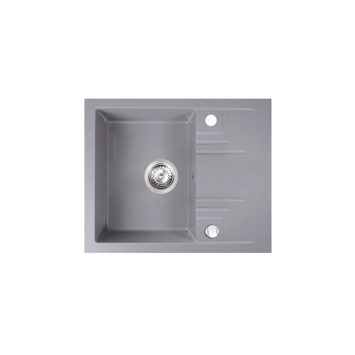 DRGM4858GA Νεροχύτης κουζίνας γκρι DRGM48/58GA FERRO 58x48cm - Image 1