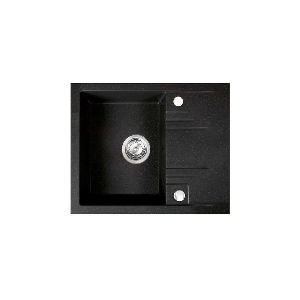 DRGM4858HA Νεροχύτης κουζίνας γραφίτη λαμπερό DRGM48/58HA FERRO 58x48cm - Image 1