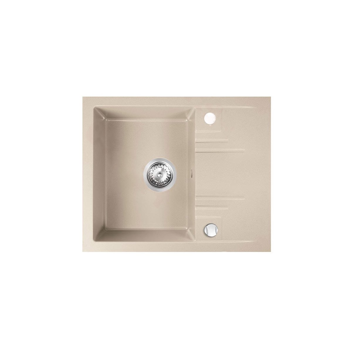 DRGM4858SA Νεροχύτης κουζίνας άμμου DRGM48/58SA FERRO 58x48cm - Image 1