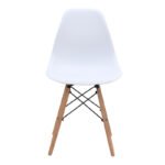 Καρέκλα τραπεζαρίας Nova Megapap PP λευκό - ξύλινο φυσικό πόδι 46x51x80εκ. - Image 5