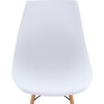 Καρέκλα τραπεζαρίας Nova Megapap PP λευκό - ξύλινο φυσικό πόδι 46x51x80εκ. - Image 8
