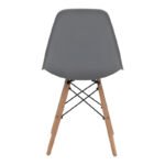 Καρέκλα τραπεζαρίας Nova Megapap PP γκρι - ξύλινο φυσικό πόδι 46x51x80εκ. - Image 7