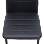 Καρέκλα τραπεζαρίας Rosa Megapap μαύρο PU - μεταλλικό μαύρο πόδι 40x52x96εκ. - Image 7