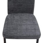 Καρέκλα τραπεζαρίας Rosa Megapap γκρι ύφασμα - μεταλλικό μαύρο πόδι 41x51x96εκ. - Image 7