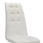 Καρέκλα τραπεζαρίας Vela Megapap λευκό PU - μεταλλική βάση χρωμίου 41x61x107εκ. - Image 9