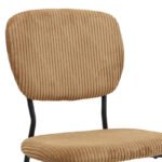 Καρέκλα τραπεζαρίας Kevin Megapap μουσταρδί ύφασμα - μεταλλικό μαύρο πόδι 48x51x87εκ. - Image 11