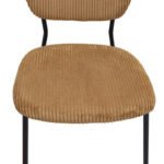 Καρέκλα τραπεζαρίας Kevin Megapap μουσταρδί ύφασμα - μεταλλικό μαύρο πόδι 48x51x87εκ. - Image 10