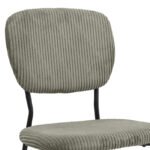 Καρέκλα τραπεζαρίας Kevin Megapap λαδί ύφασμα - μεταλλικό μαύρο πόδι 48x51x87εκ. - Image 11