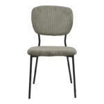 Καρέκλα τραπεζαρίας Kevin Megapap λαδί ύφασμα - μεταλλικό μαύρο πόδι 48x51x87εκ. - Image 7