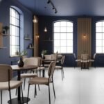 Καρέκλα τραπεζαρίας Kevin Megapap μόκα ύφασμα - μεταλλικό μαύρο πόδι 48x51x87εκ. - Image 4